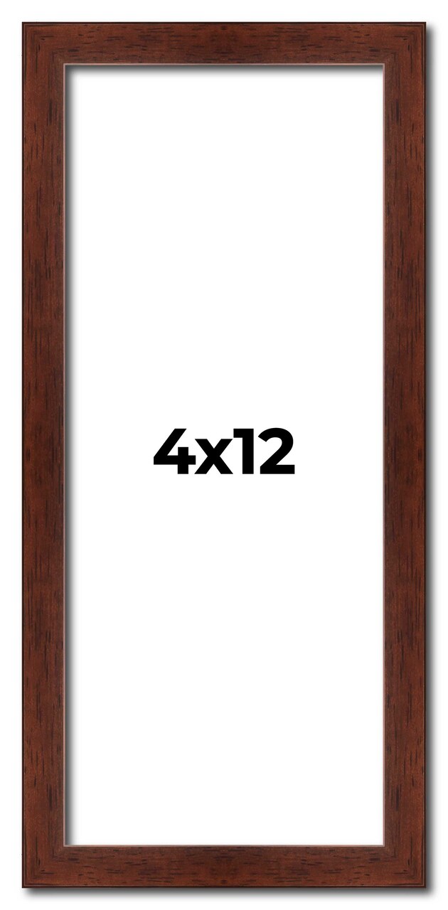 Panoramic Classic Modern Brown Frame - UV Acrylic, Foam Board Backing, Hanging Hardware